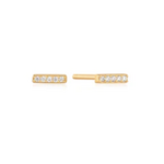Ania Haie Glam Rock Bar Stud Earrings, gold