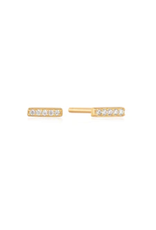 Ania Haie Ania Haie Glam Rock Bar Stud Earrings, gold