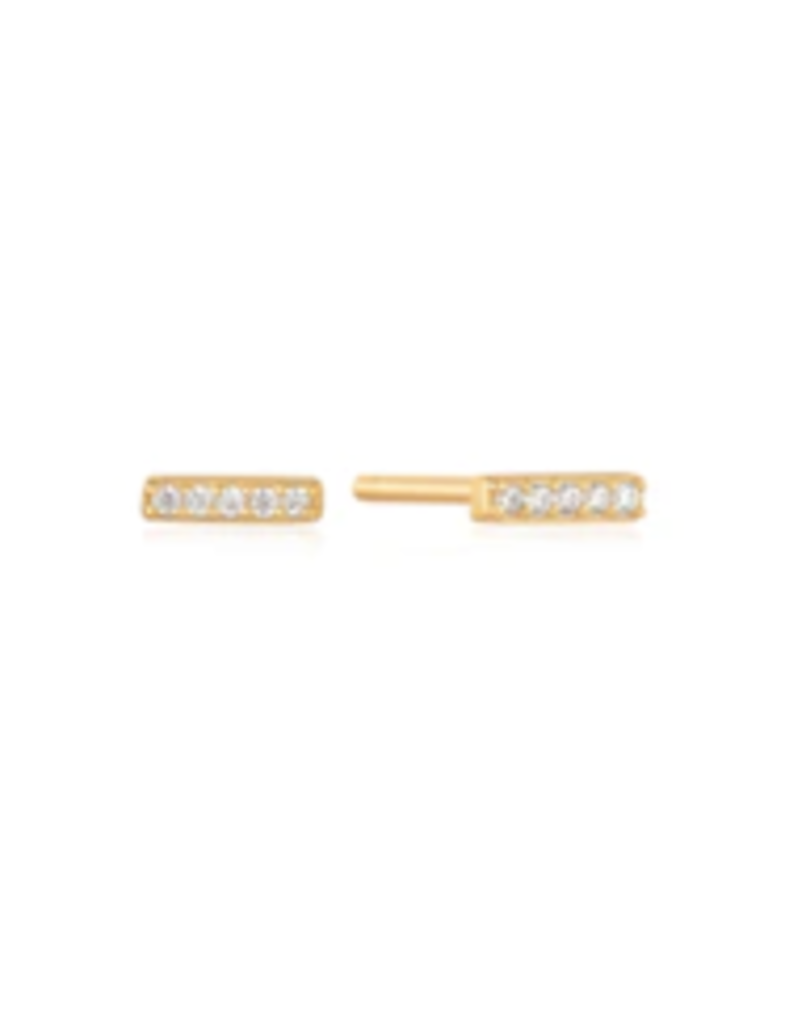 Ania Haie Ania Haie Glam Rock Bar Stud Earrings, gold