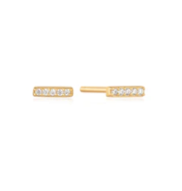 Ania Haie Ania Haie Glam Rock Bar Stud Earrings, gold