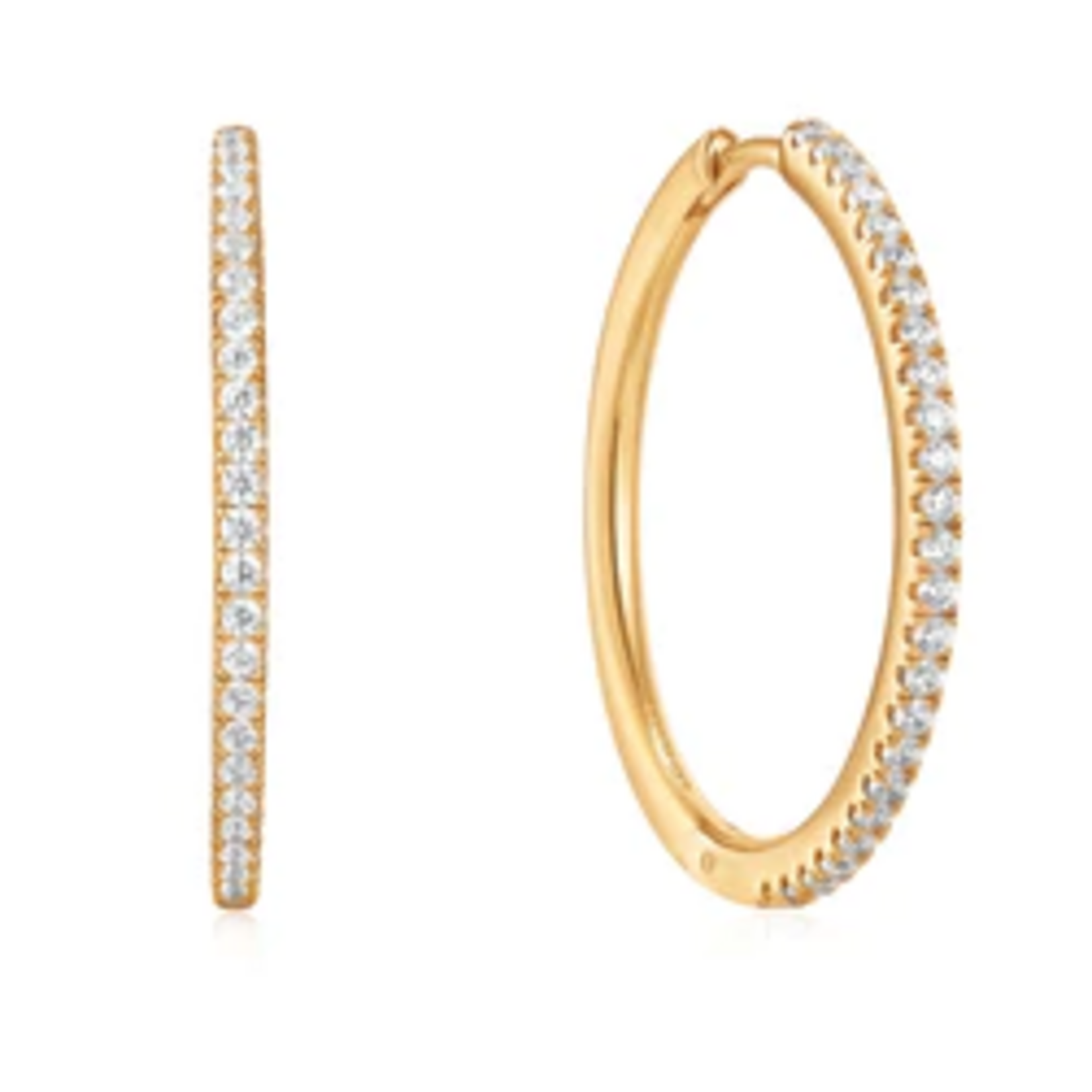 Ania Haie Glam Rock Hoop Earrings, gold