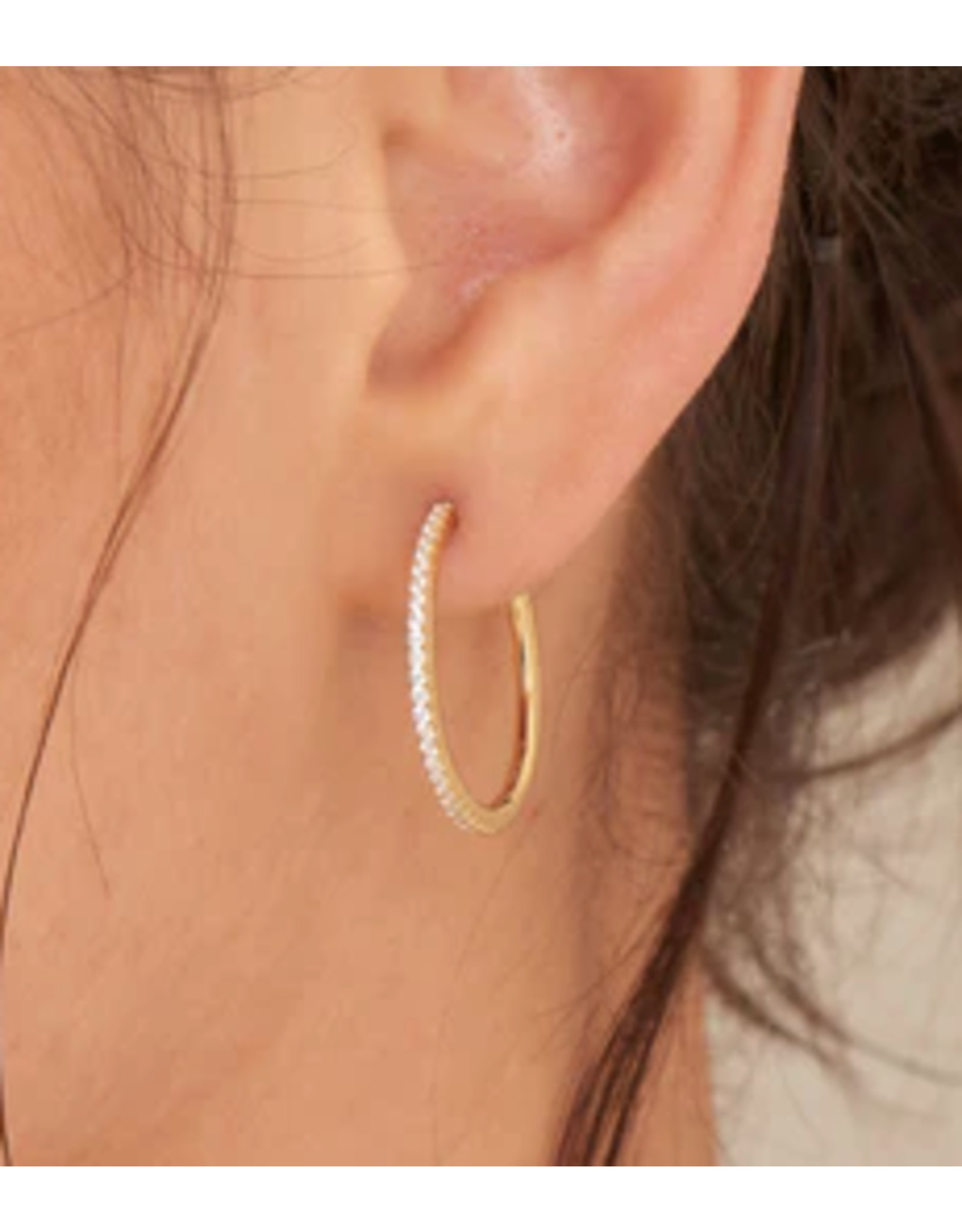 Ania Haie Ania Haie Glam Rock Hoop Earrings, gold