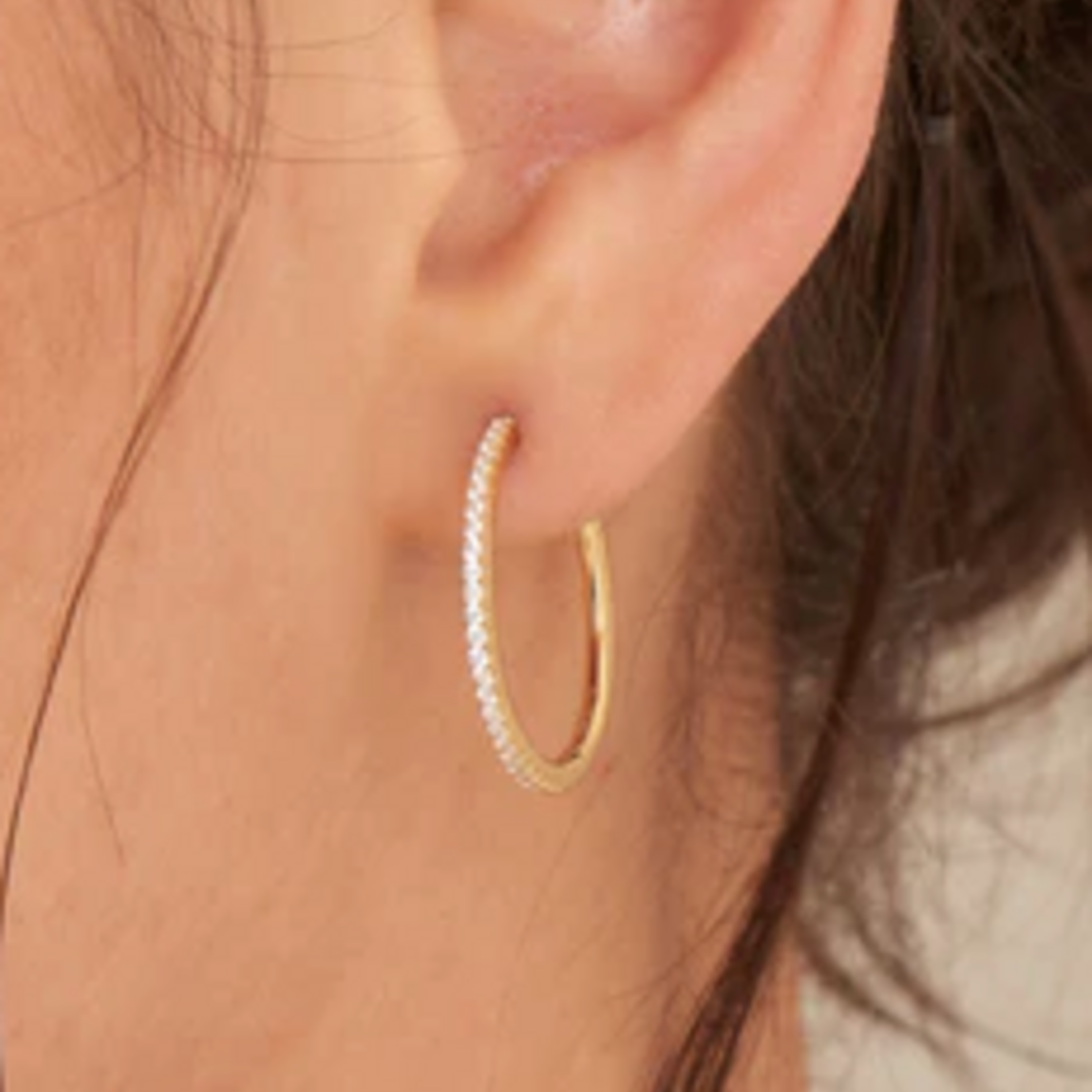 Ania Haie Ania Haie Glam Rock Hoop Earrings, gold