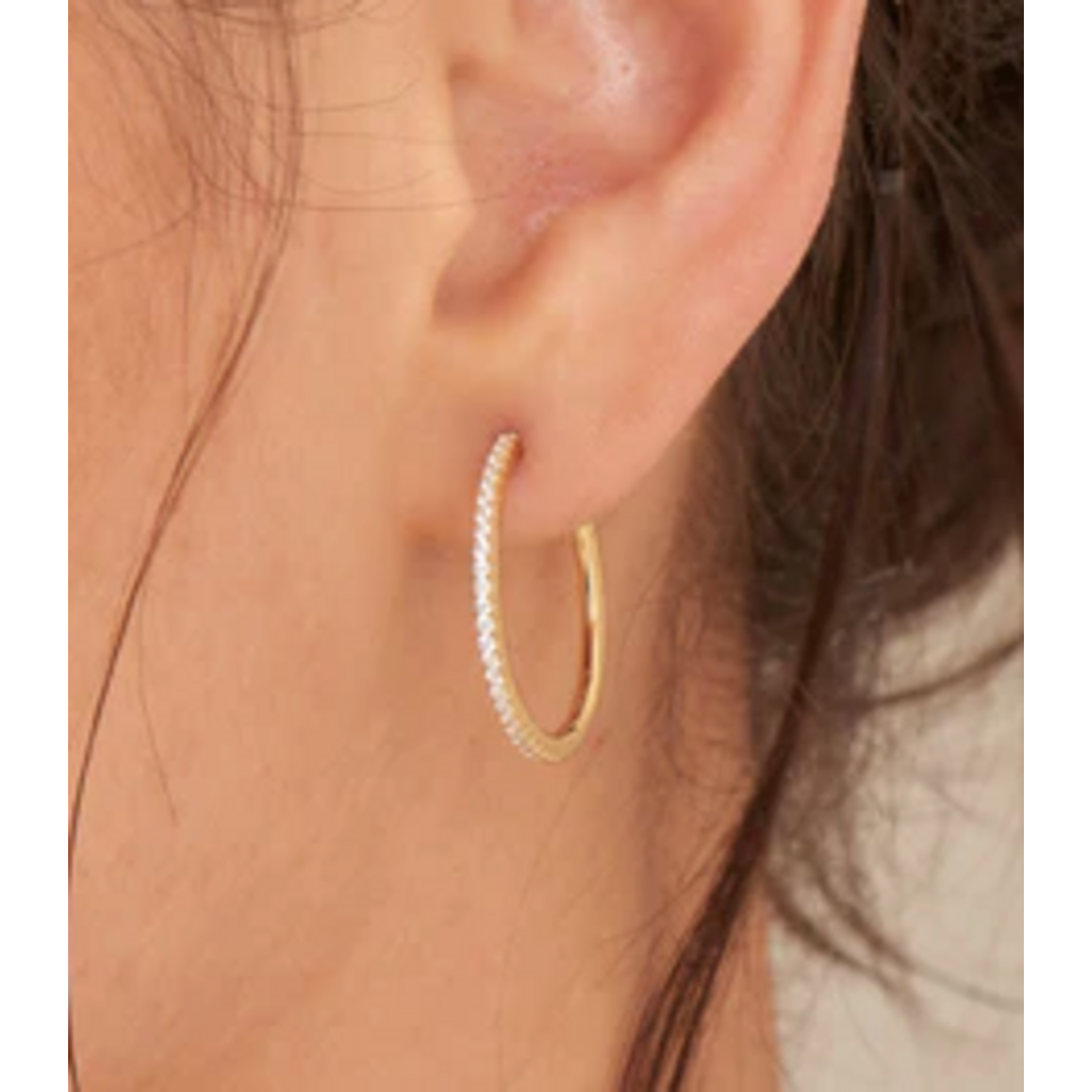 Ania Haie Glam Rock Hoop Earrings, gold