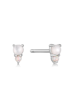 Ania Haie Ania Haie Rising Star MOP and Opal Stud Earrings, silver