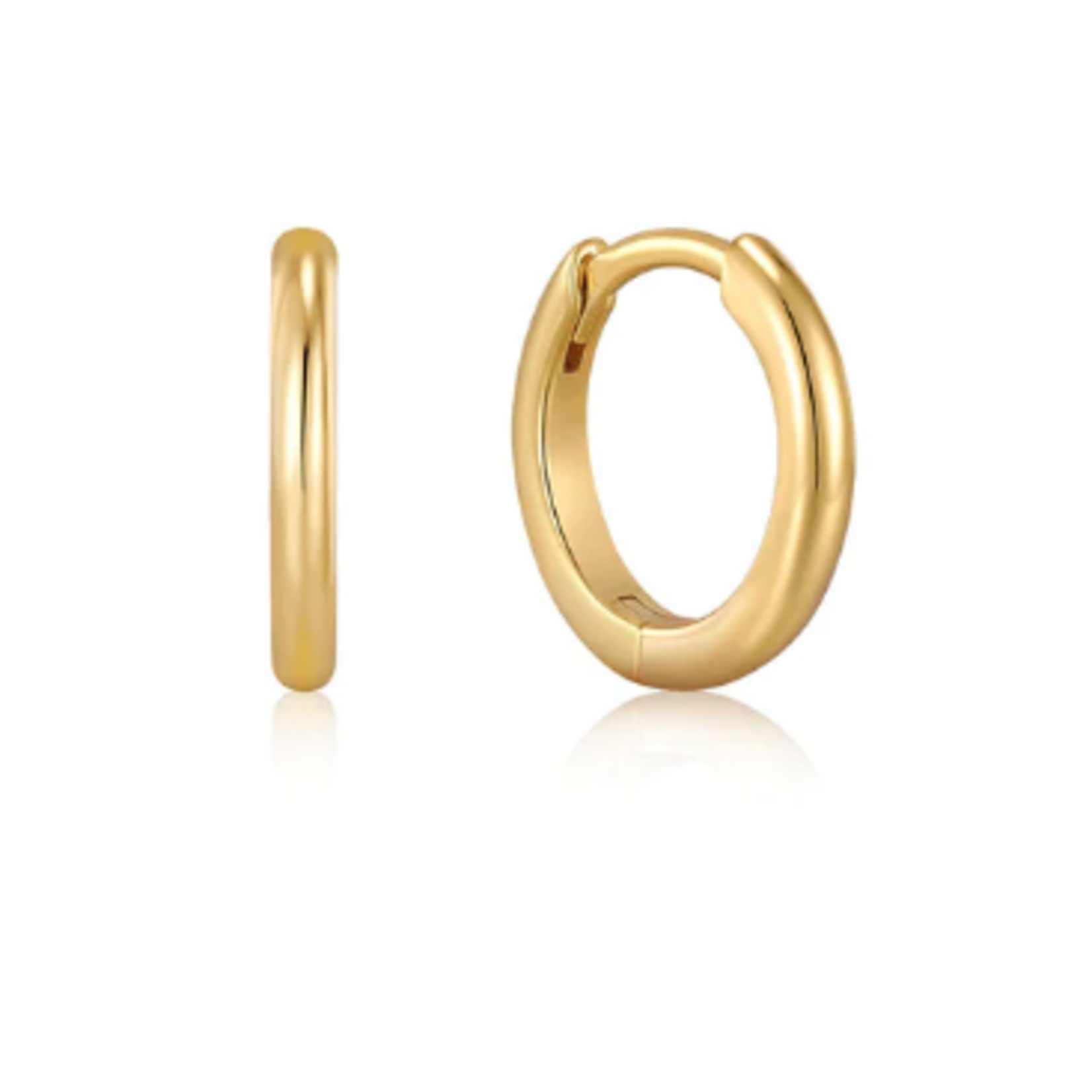 Ania Haie Ania Haie Ear Edit Smooth Mini Huggie Hoop Earrings, gold