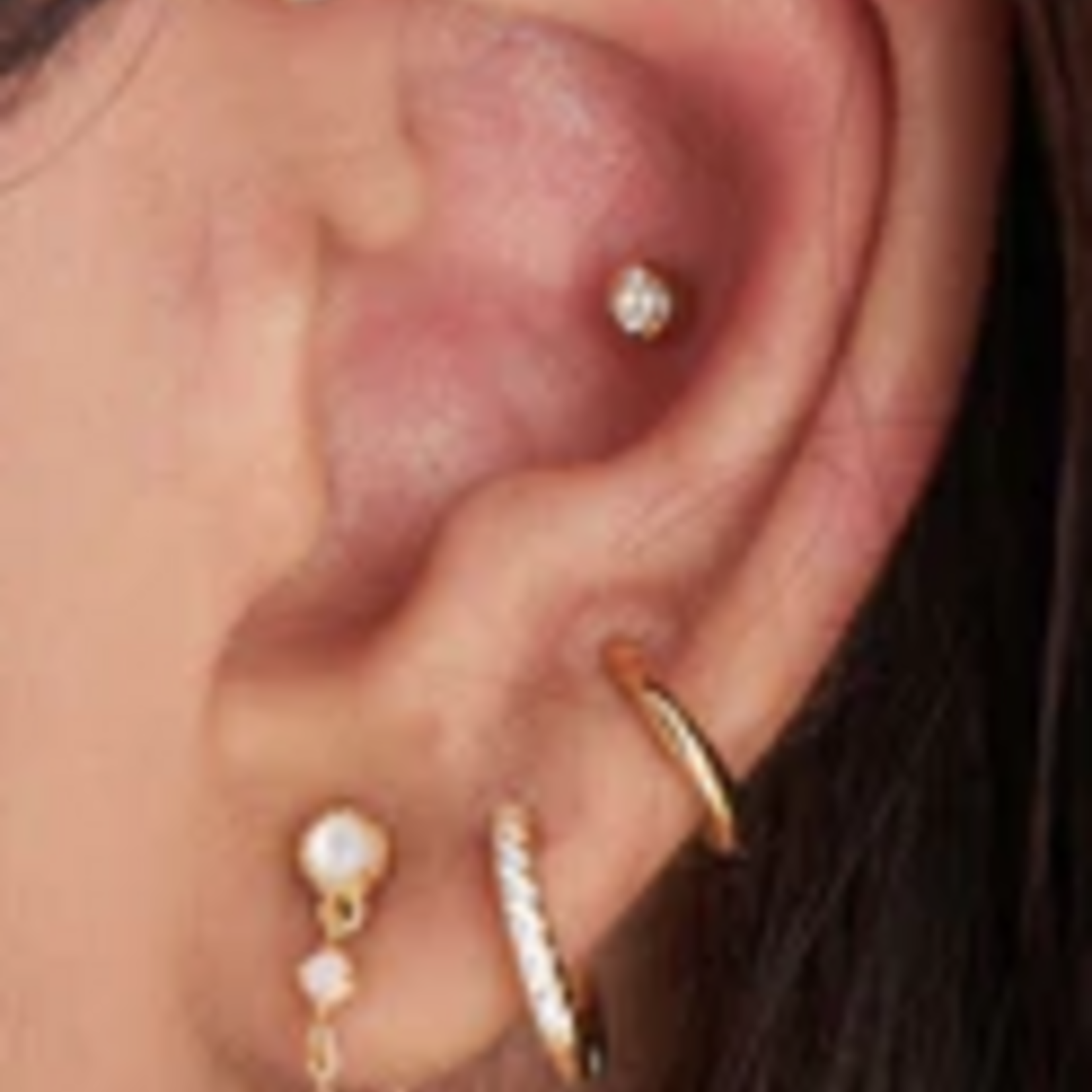 Ania Haie Ania Haie Ear Edit Smooth Mini Huggie Hoop Earrings, gold