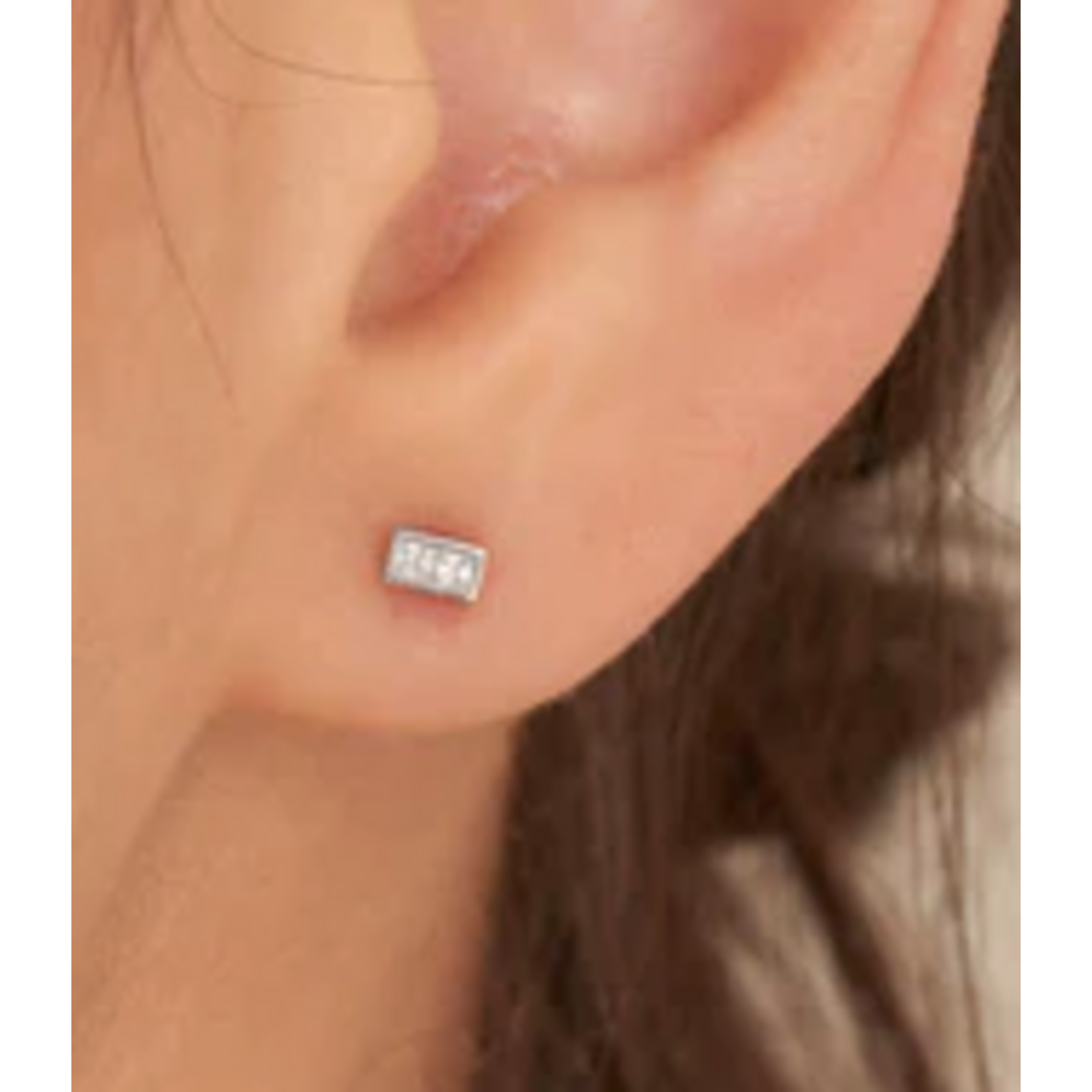 Ania Haie  Glam Rock Mini Stud Earrings, silver
