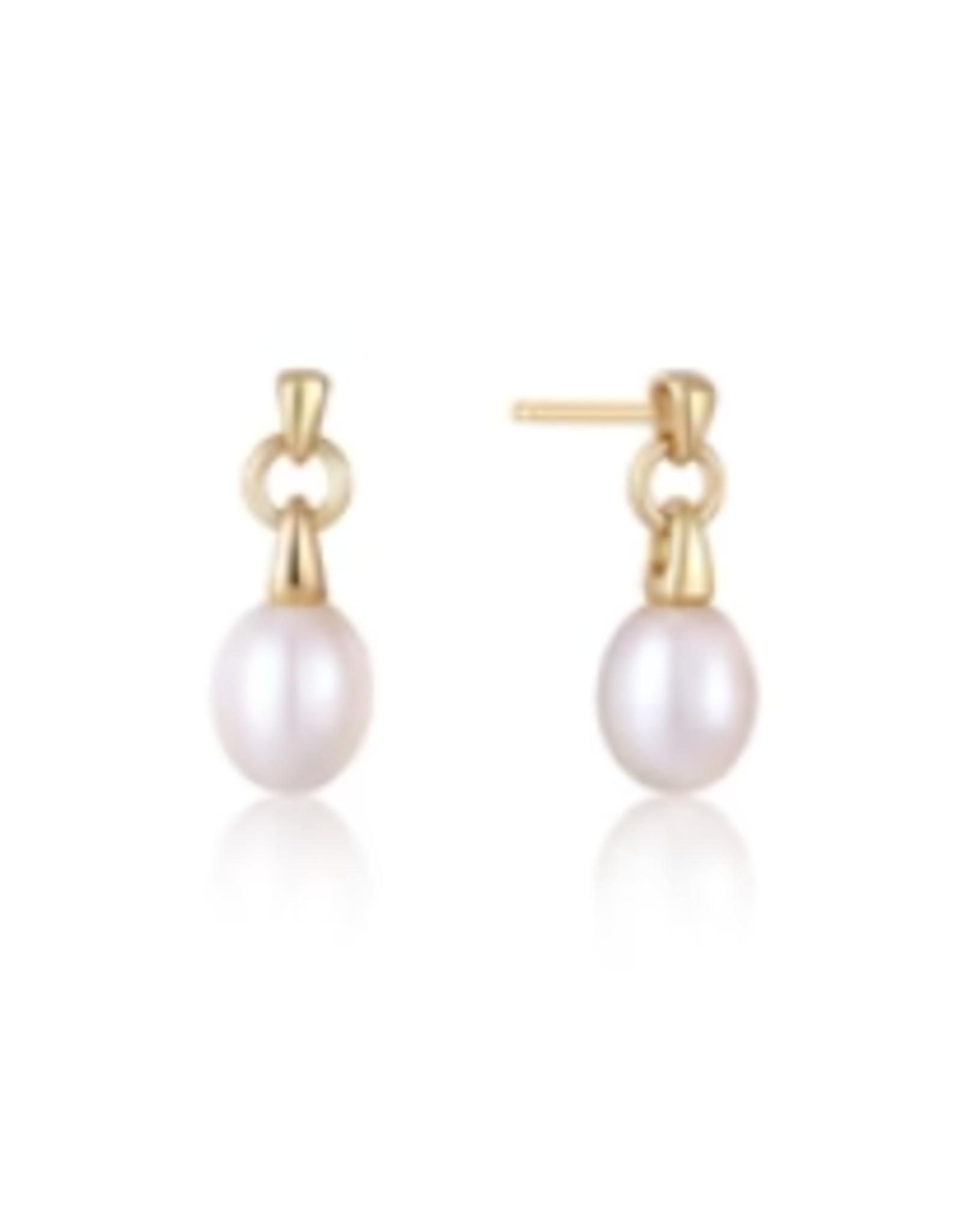 Ania Haie Ania Haie Pearl Power Drop Stud Earrings, gold