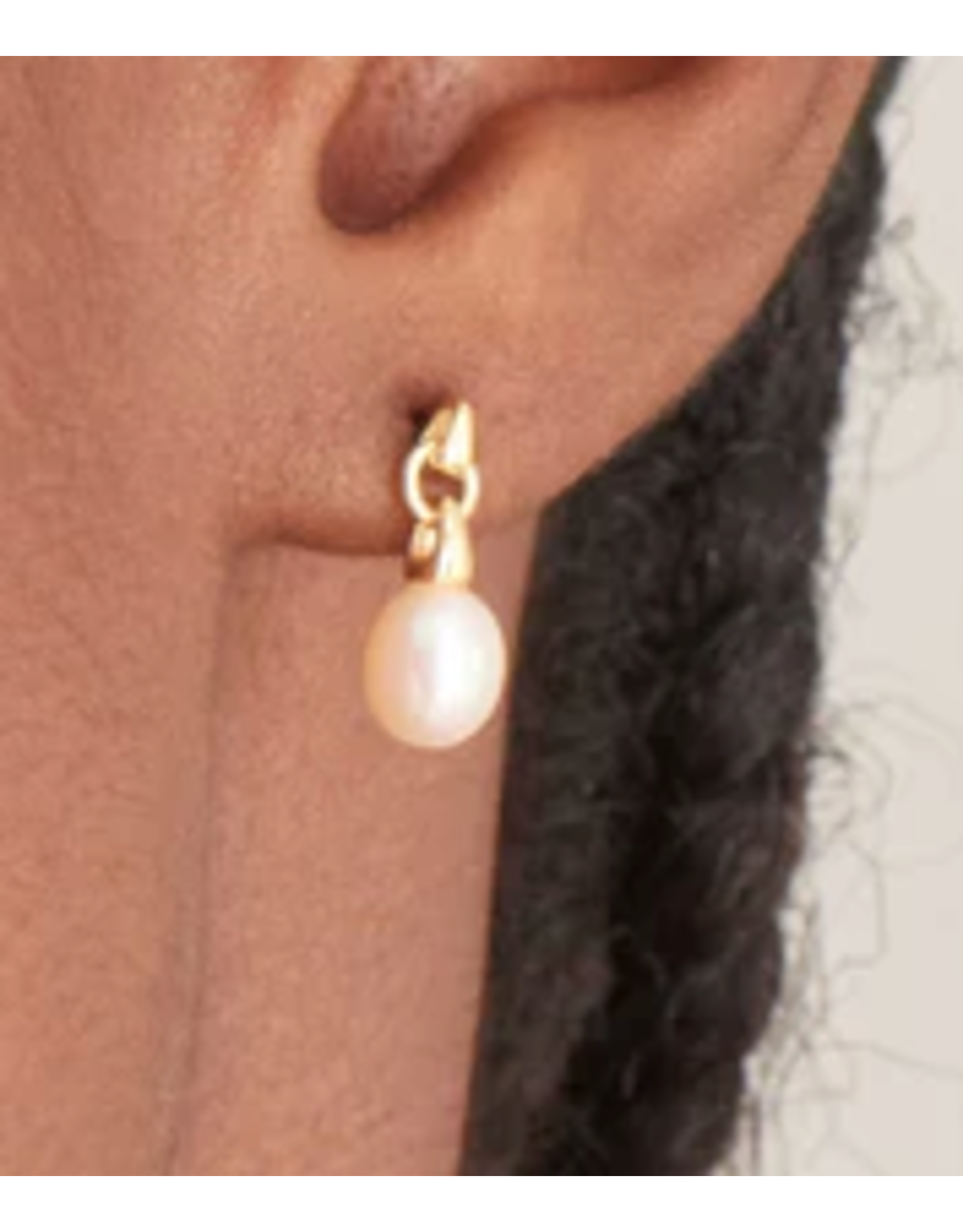 Ania Haie Ania Haie Pearl Power Drop Stud Earrings, gold