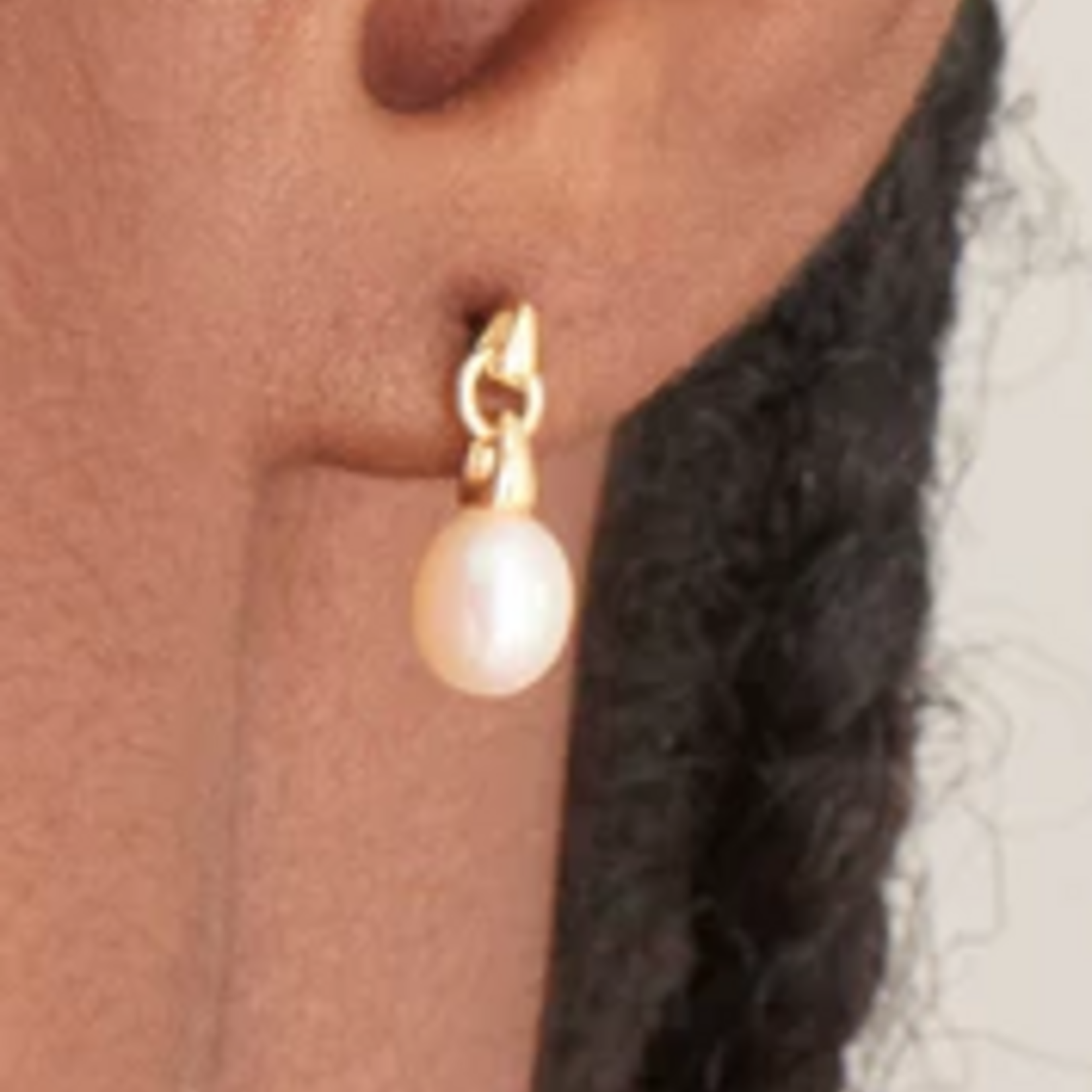 Ania Haie Ania Haie Pearl Power Drop Stud Earrings, gold