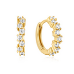 Ania Haie Ania Haie Ear Edit Sparkle Cluster Huggie Hoops, gold