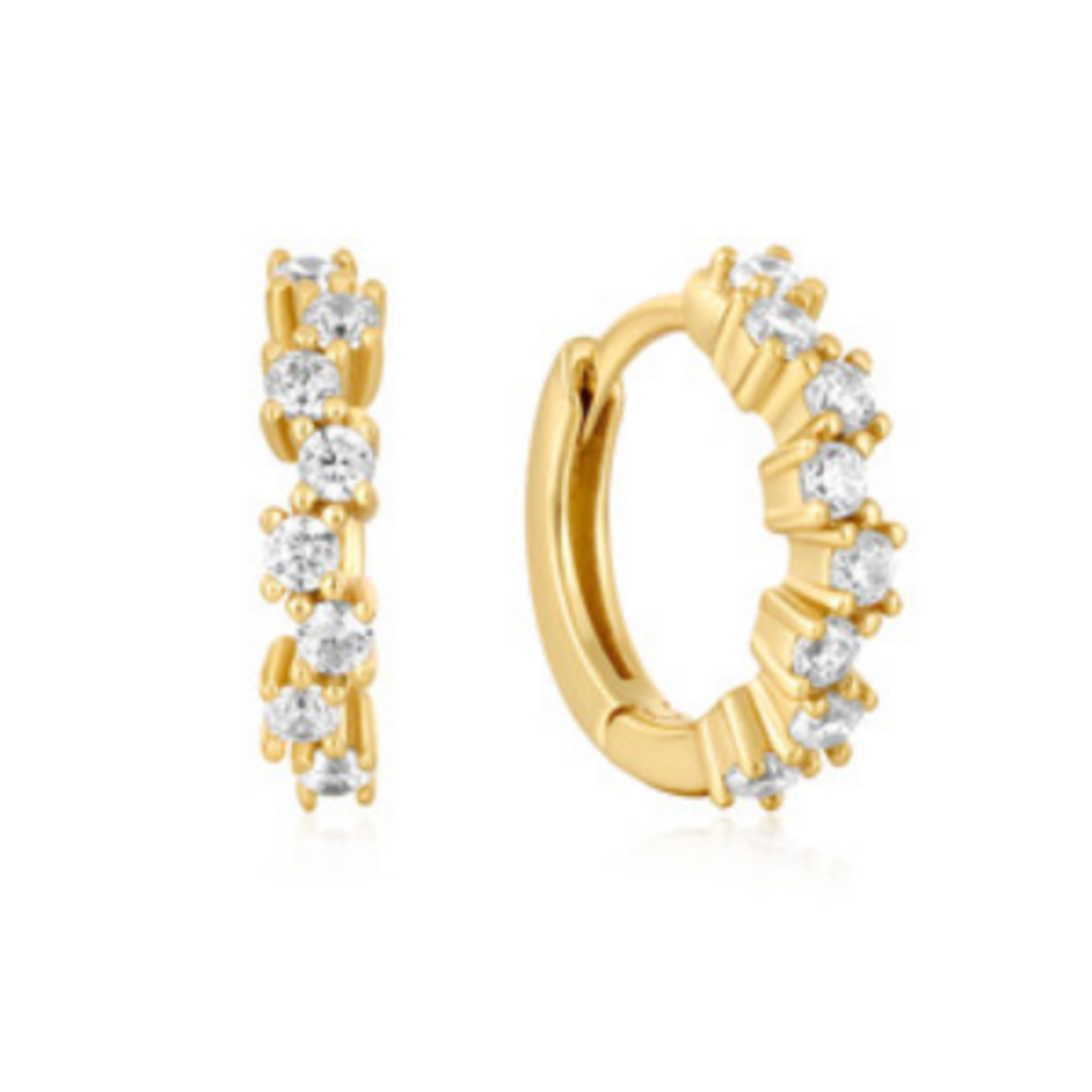 Ania Haie  Ear Edit Sparkle Cluster Huggie Hoops, gold