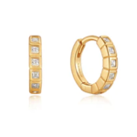 Ania Haie Ania Haie Glam Rock Huggie Hoop Earrings, gold