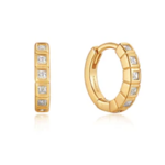 Ania Haie Ania Haie Glam Rock Huggie Hoop Earrings, gold