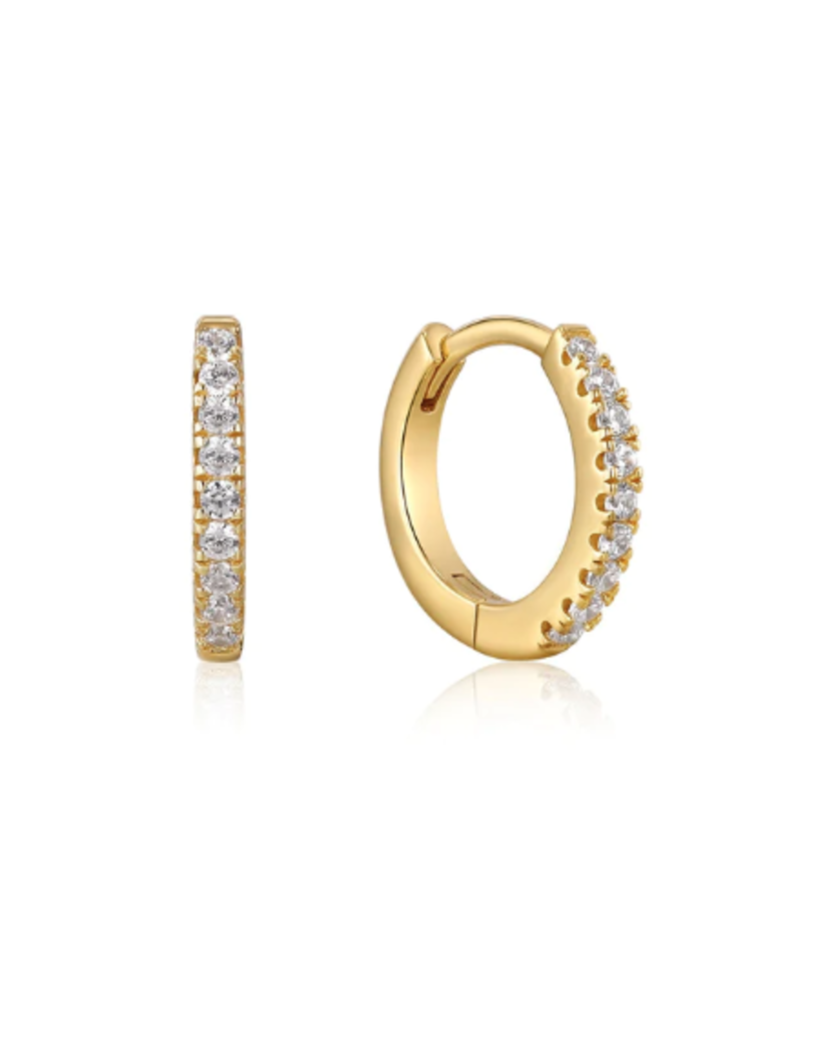 Ania Haie Ania Haie Ear Edit Sparkle Huggie Hoop Earrings, gold