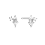 Ania Haie Ania Haie Dance 'Til Dawn Sparkle Emblem Stud Earrings, silver