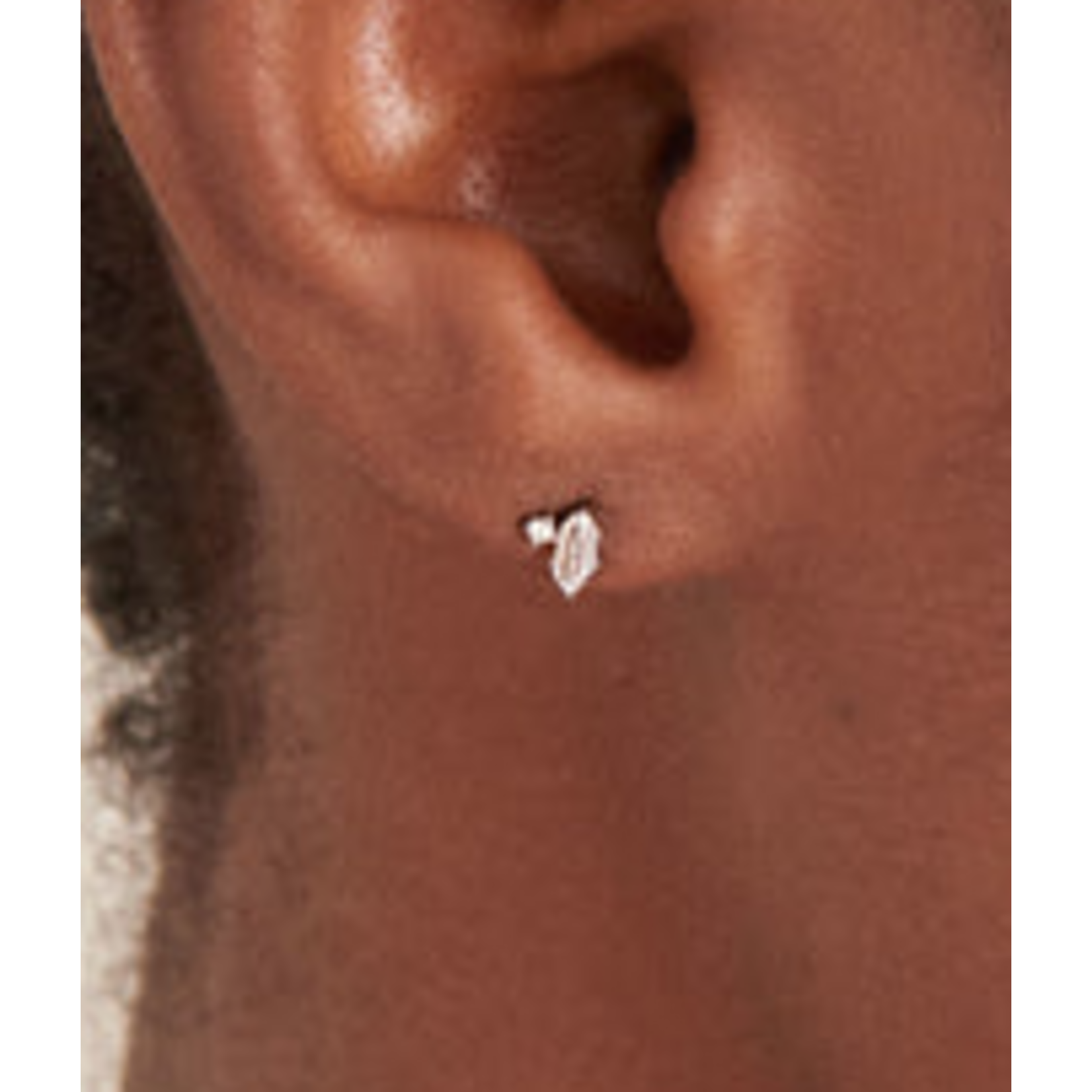 Ania Haie  Dance 'Til Dawn Sparkle Emblem Stud Earrings, silver
