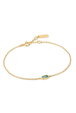 Ania Haie Ania Haie Dance 'Til Dawn Teal Sparkle Chain Bracelet, gold