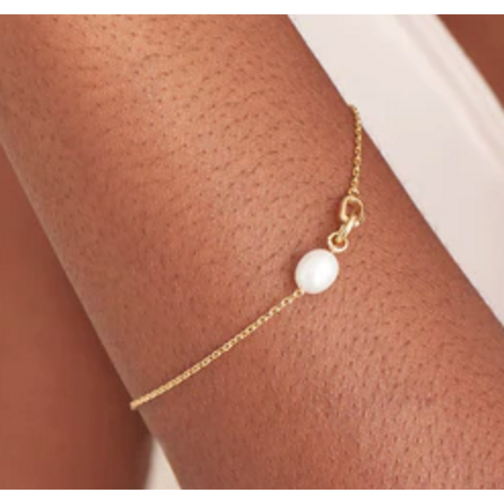 Ania Haie Ania Haie Pearl Power Link Chain Bracelet, gold