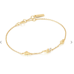 Ania Haie Ania Haie Taking Shape Twisted Wave Chain Bracelet, gold
