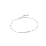 Ania Haie Dance 'Til Dawn Sparkle Emblem Chain Bracelet, silver