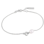Ania Haie Ania Haie Pearl Power Link Chain Bracelet, silver