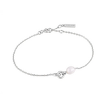 Ania Haie Ania Haie Pearl Power Link Chain Bracelet, silver