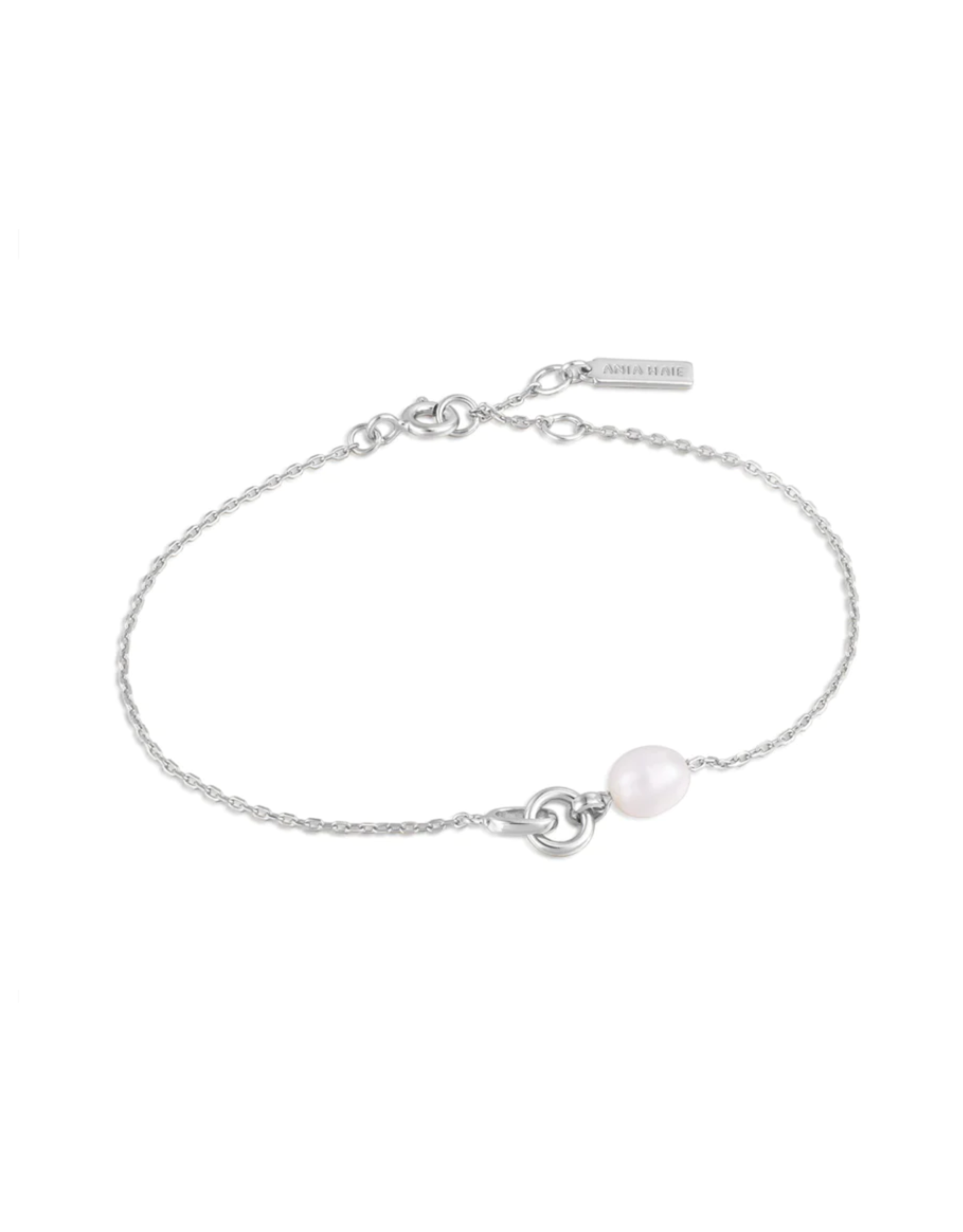 Ania Haie Ania Haie Pearl Power Link Chain Bracelet, silver