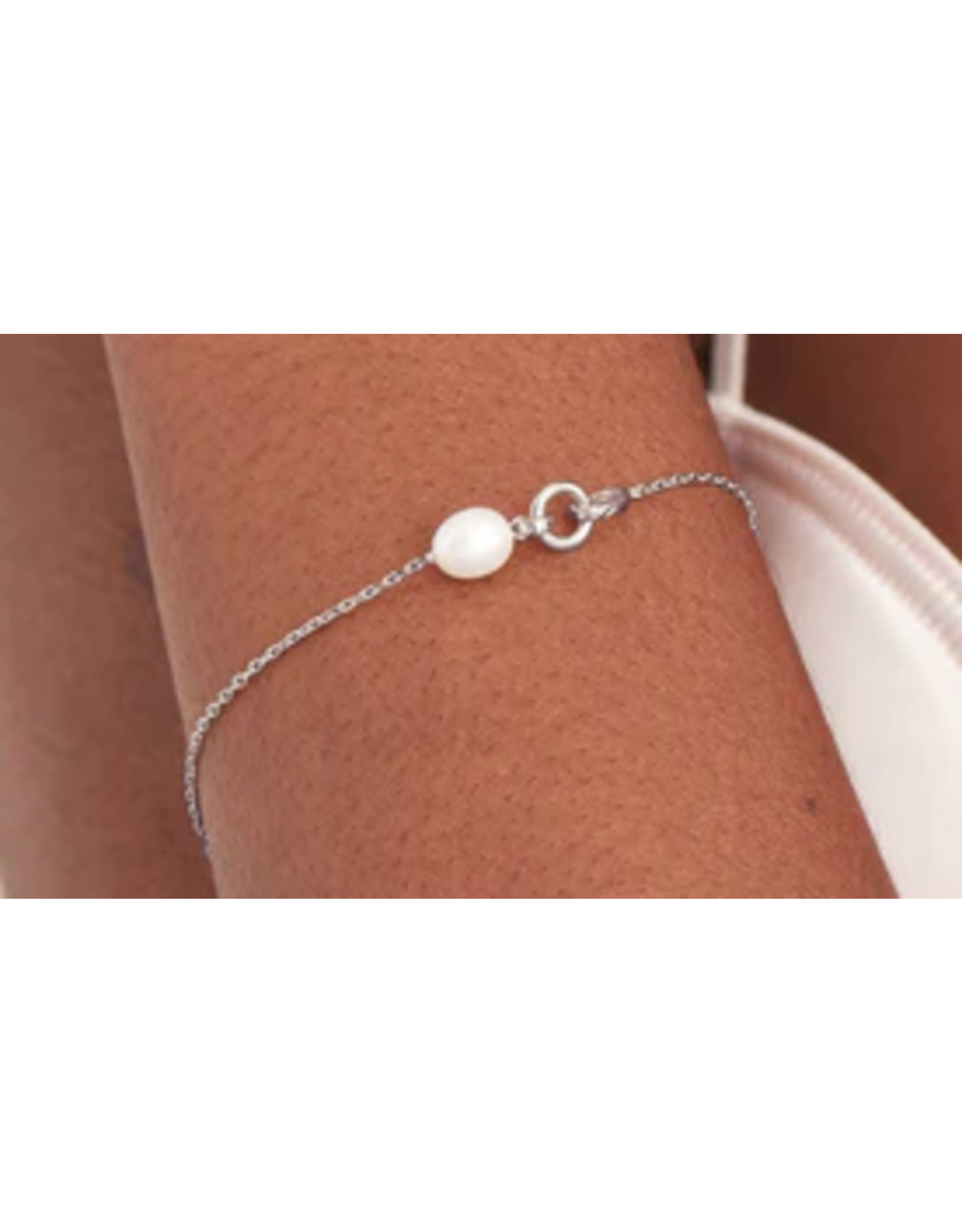 Ania Haie Ania Haie Pearl Power Link Chain Bracelet, silver