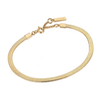 Ania Haie Ania Haie Link Up Flat Snake Chain Bracelet, gold