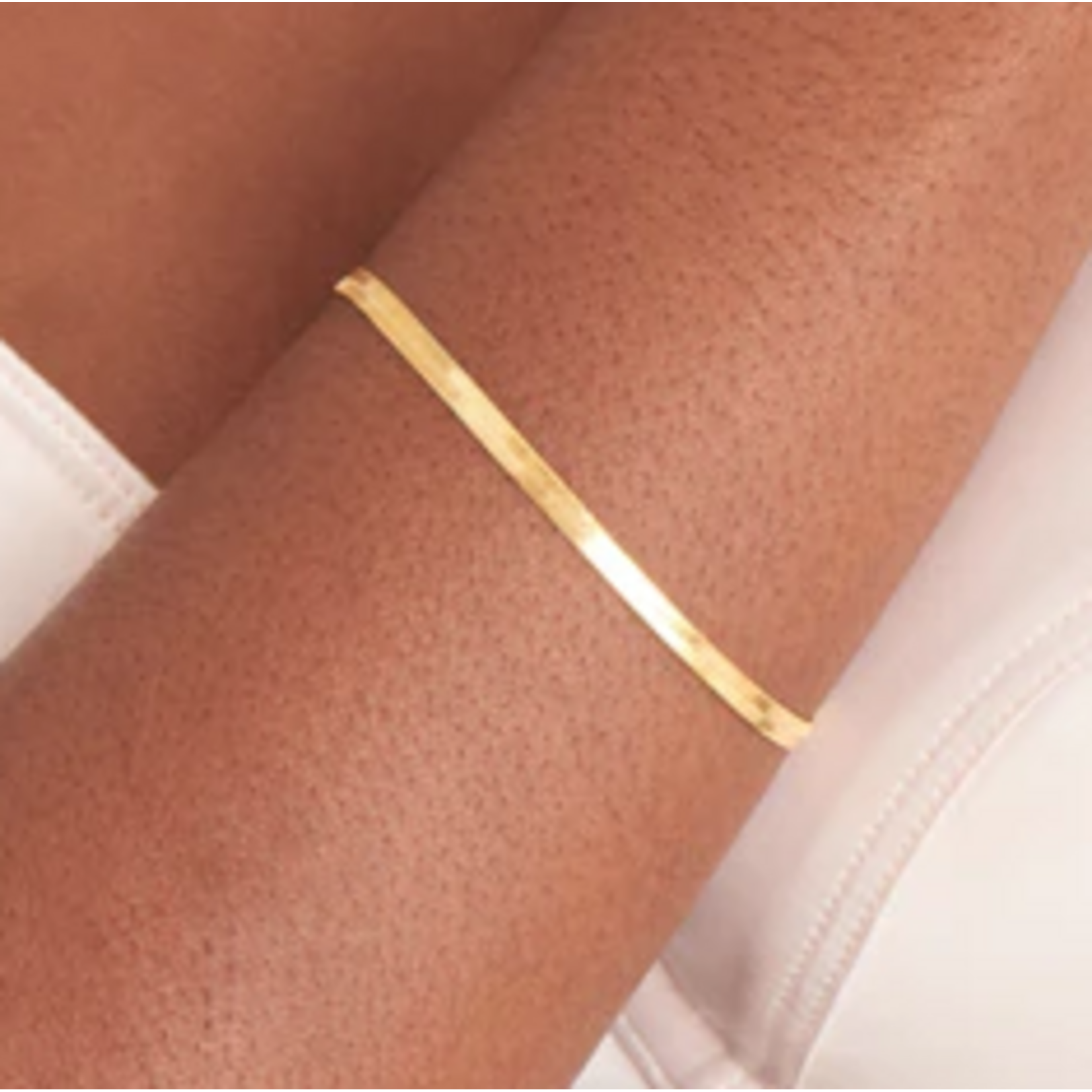 Ania Haie Link Up Flat Snake Chain Bracelet, gold