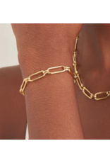 Ania Haie Ania Haie Link Up Cable Connect Chunky Chain Bracelet, gold
