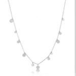 Ania Haie Ania Haie Geometry Mixed Discs Necklace, Silver