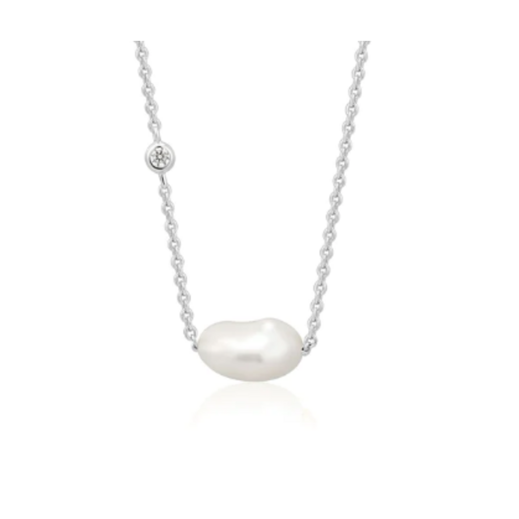 Ania Haie  Pearls of Wisdom Pearl Necklace, silver
