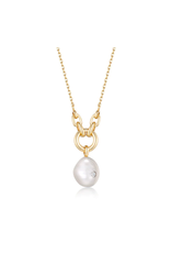Ania Haie Ania Haie Pearl Power Sparkle Pendant Necklace, gold