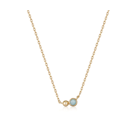Ania Haie Ania Haie Spaced Out Orb Pendant Necklace, gold amazonite