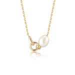 Ania Haie Ania Haie Pearl Power Pearl Link Chain Necklace, gold