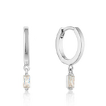 Ania Haie Ania Haie Glow Getter Huggie Hoops, Silver