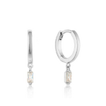 Ania Haie Glow Getter Huggie Hoops, Silver