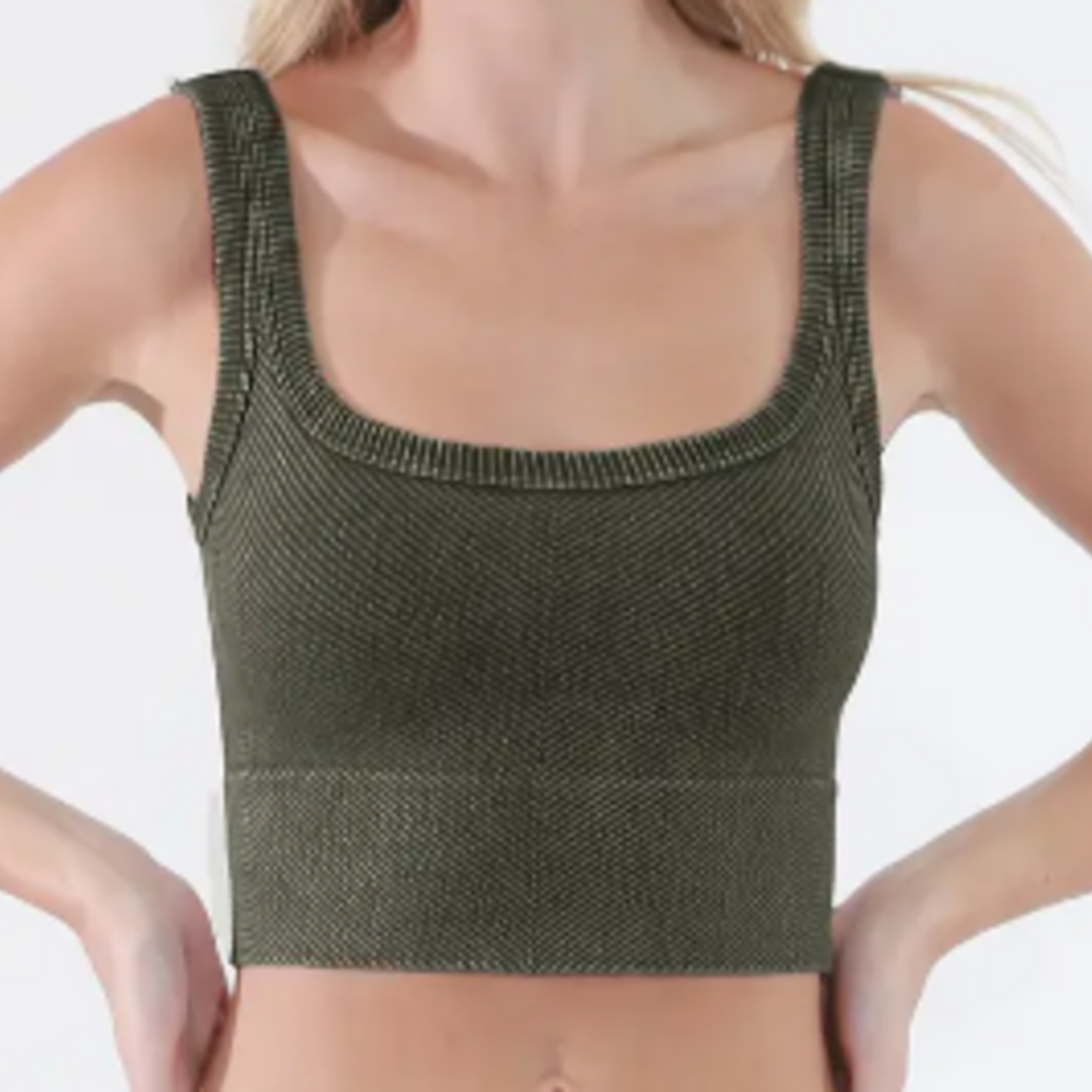 NIKIBIKI NikiBiki Vintage Chevron Crop Top