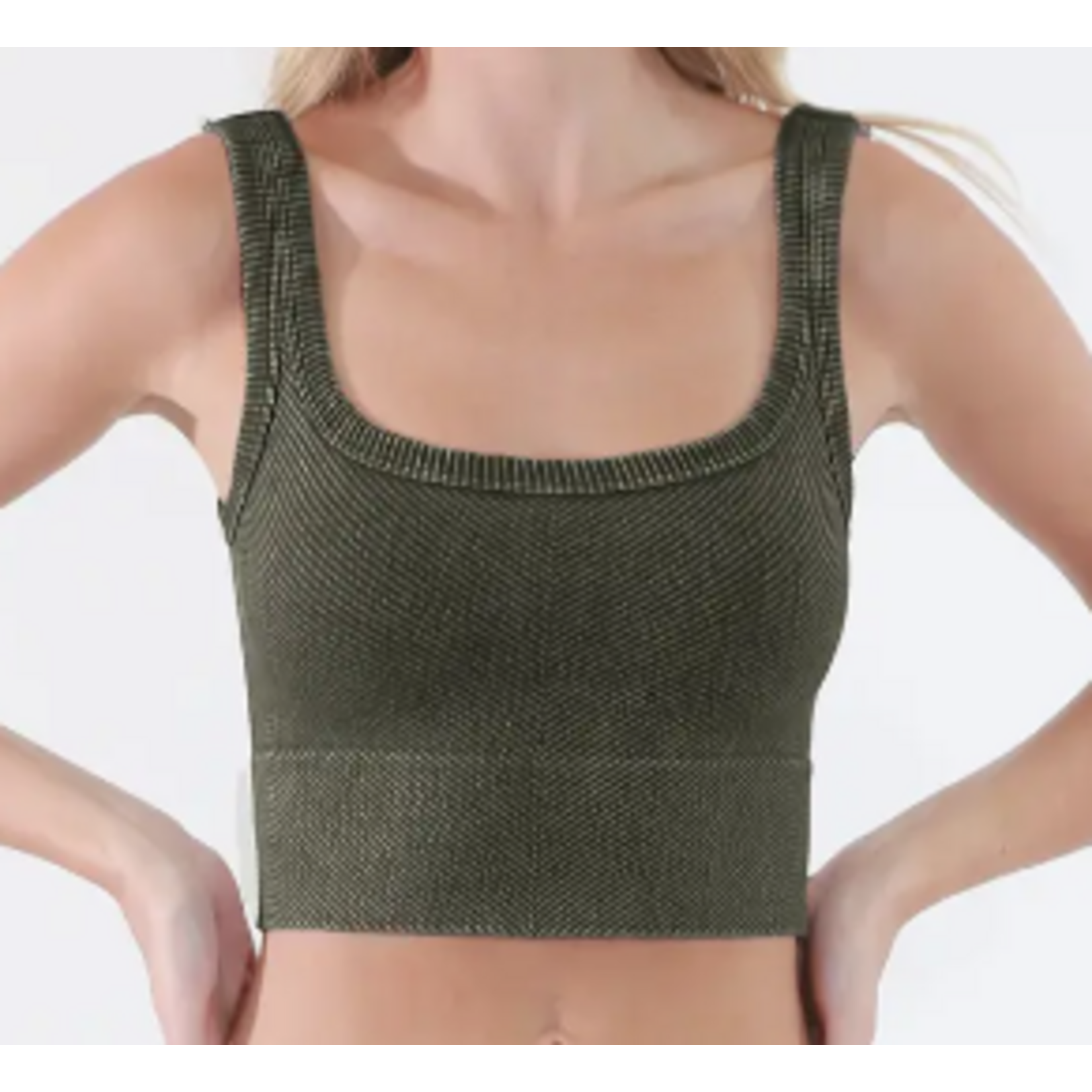 NIKIBIKI NikiBiki Vintage Chevron Crop Top