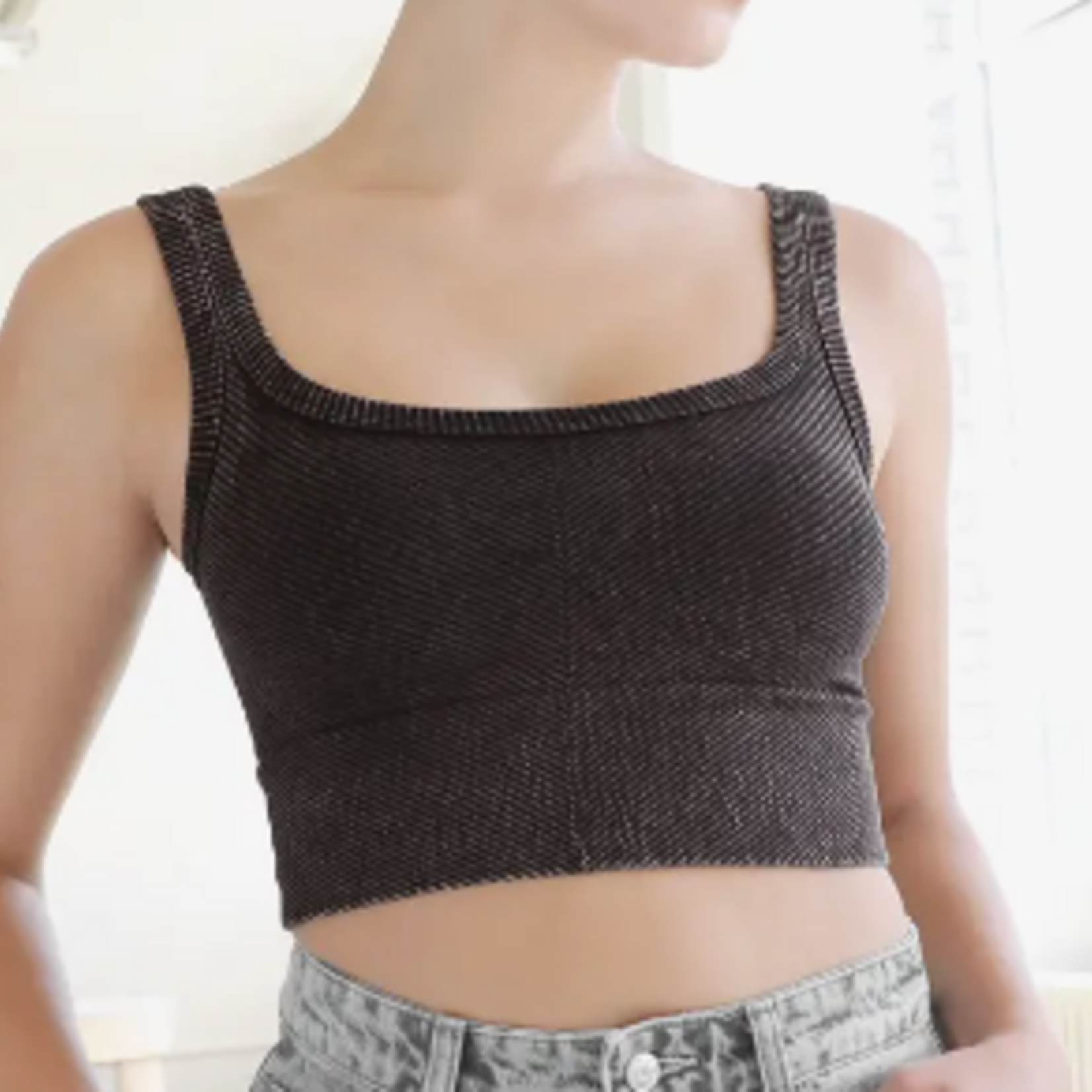 NIKIBIKI NikiBiki Vintage Chevron Crop Top