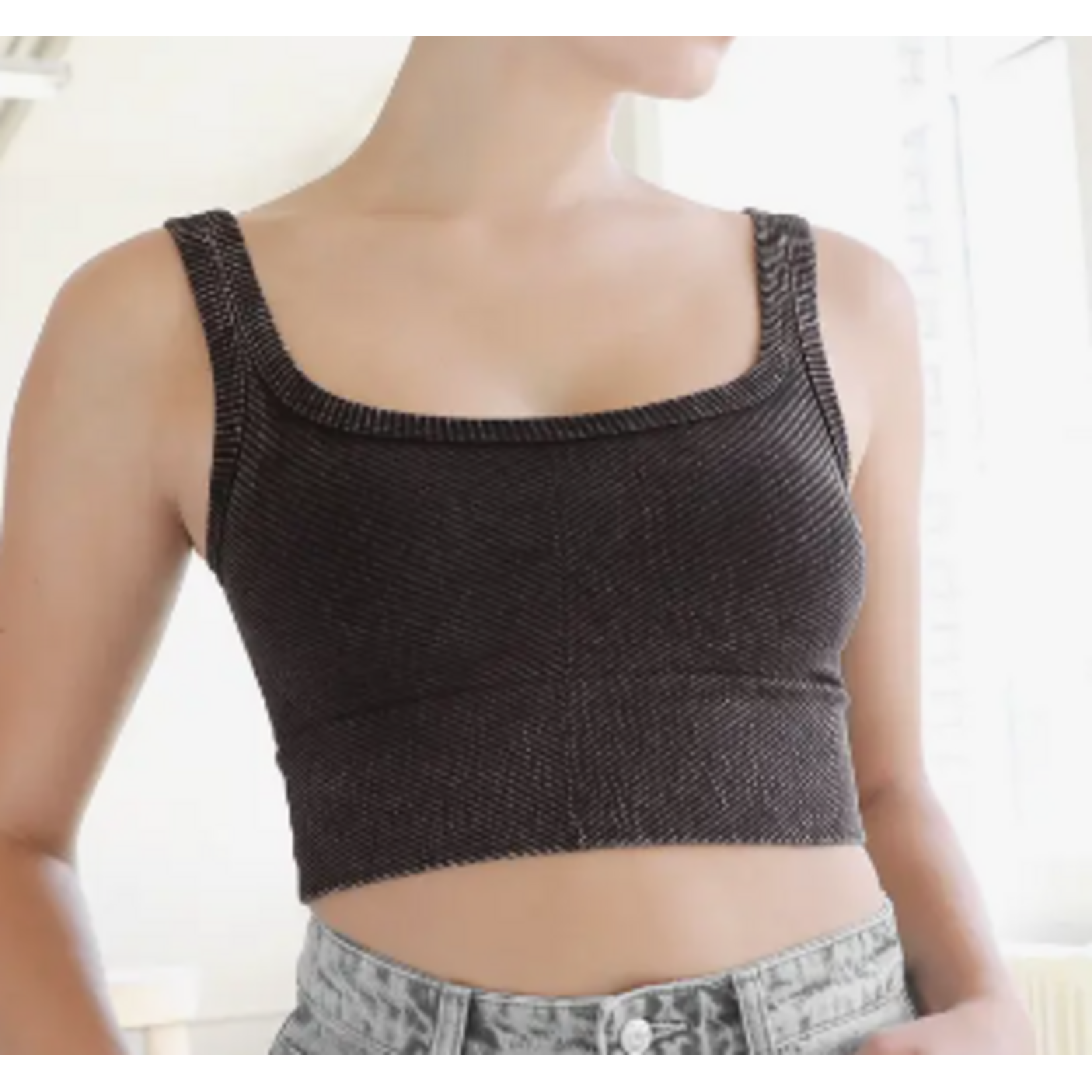 NIKIBIKI NikiBiki Vintage Chevron Crop Top