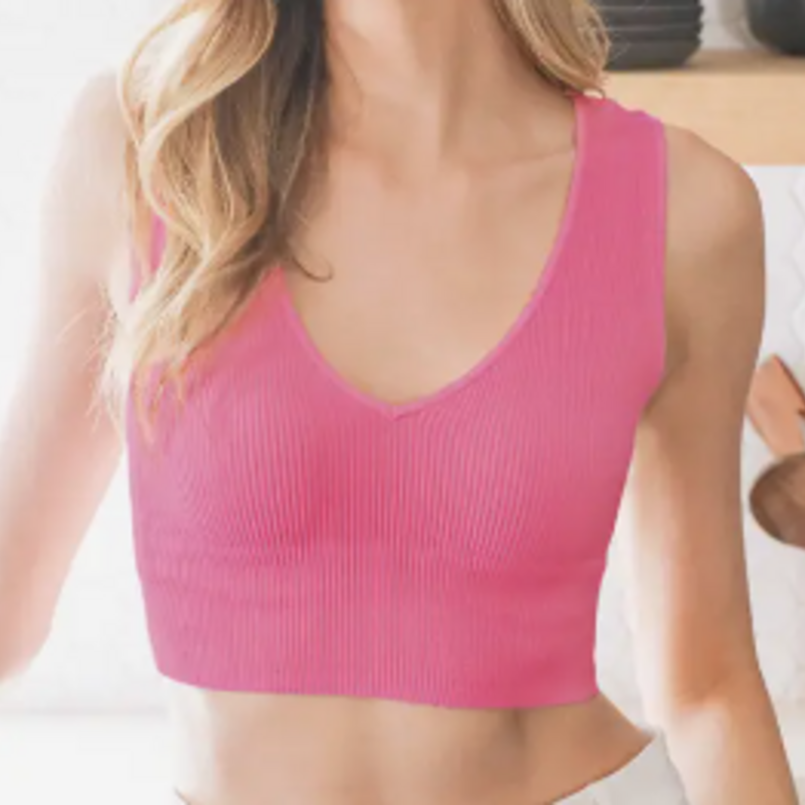 NIKIBIKI NikiBiki Plunge V-Neck Crop Top