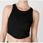 NIKIBIKI Curved Hem Crew Neck Crop Top