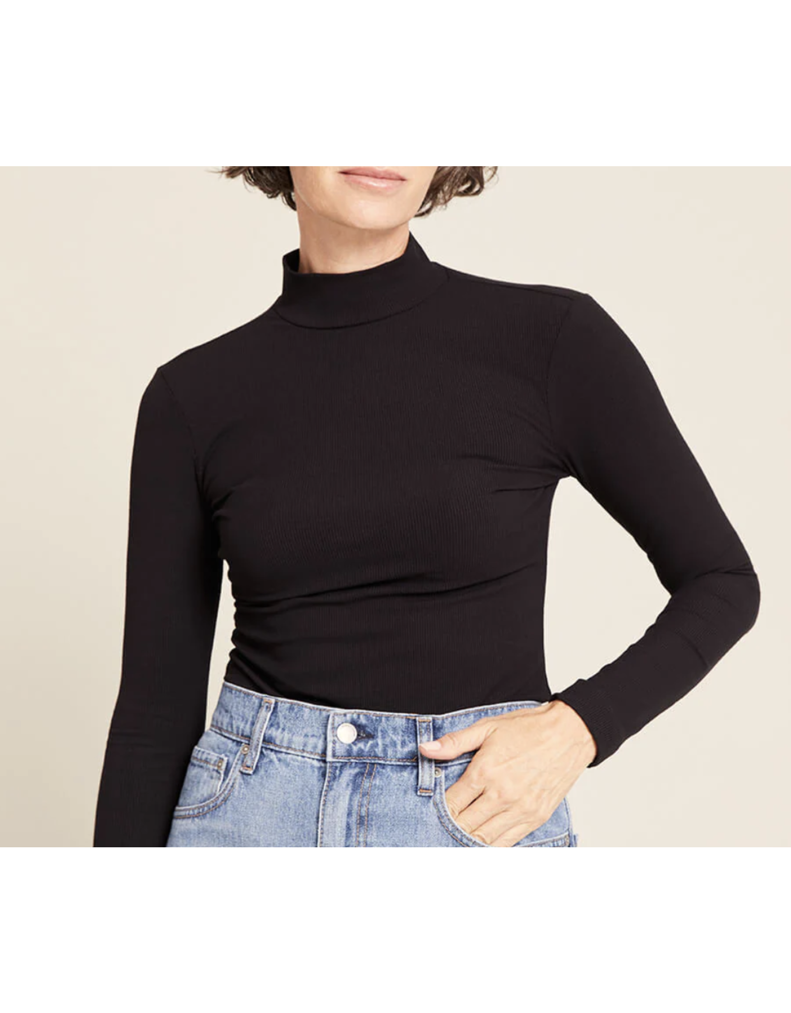 Boody Boody Ribbed Turtleneck Top