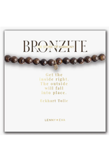 Lenny & Eva Symbolic Stones Bracelet, Heart, bronzite