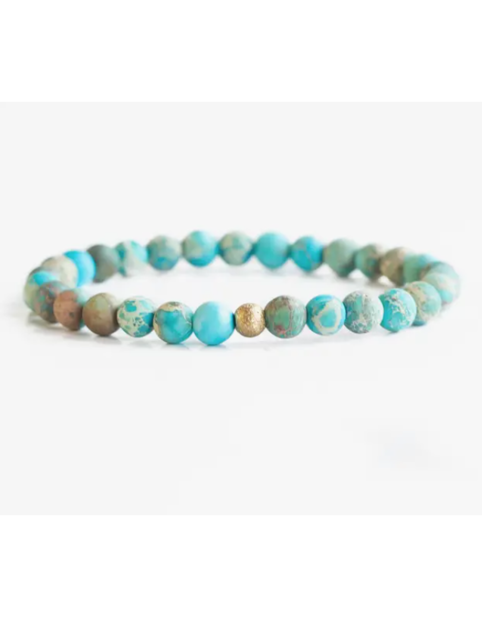 Lenny & Eva L&E Gemstone Bracelet, Turquoise Jasper 6mm