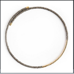 Lenny & Eva L&E Norah Bangle, matte graphite/gold